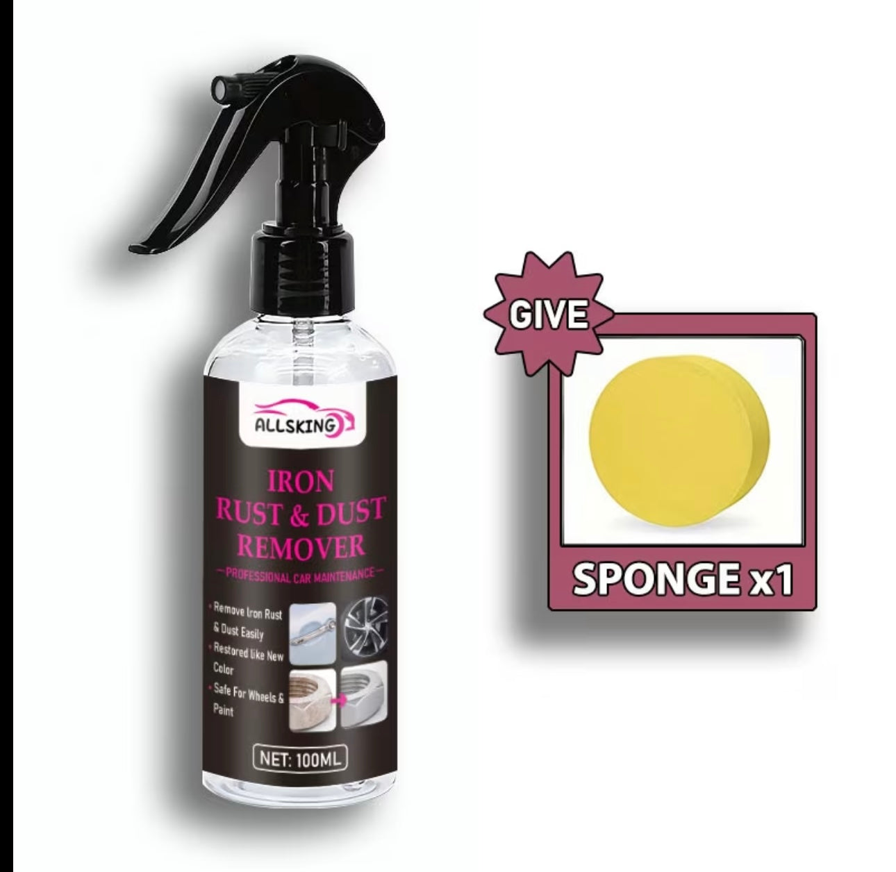 Scooter Velg Roestverwijderaar 100ml – Remstof & Vuil Reiniger