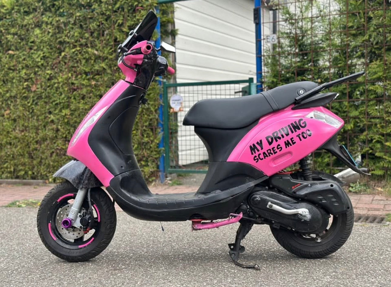 💗🔥 Piaggio Zip Stunt 70cc – Unieke Custom Build 🔥💗