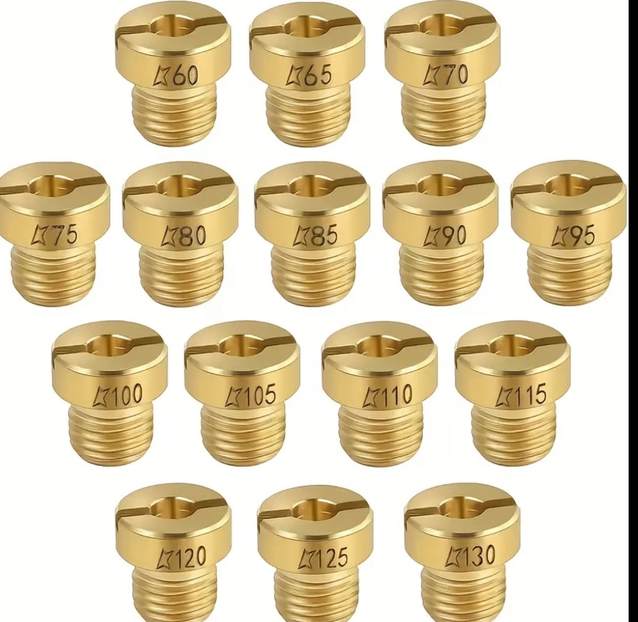 M6 Carburateur Sproeier Set – 15 Delige Jet Kit (60 t/m 130)