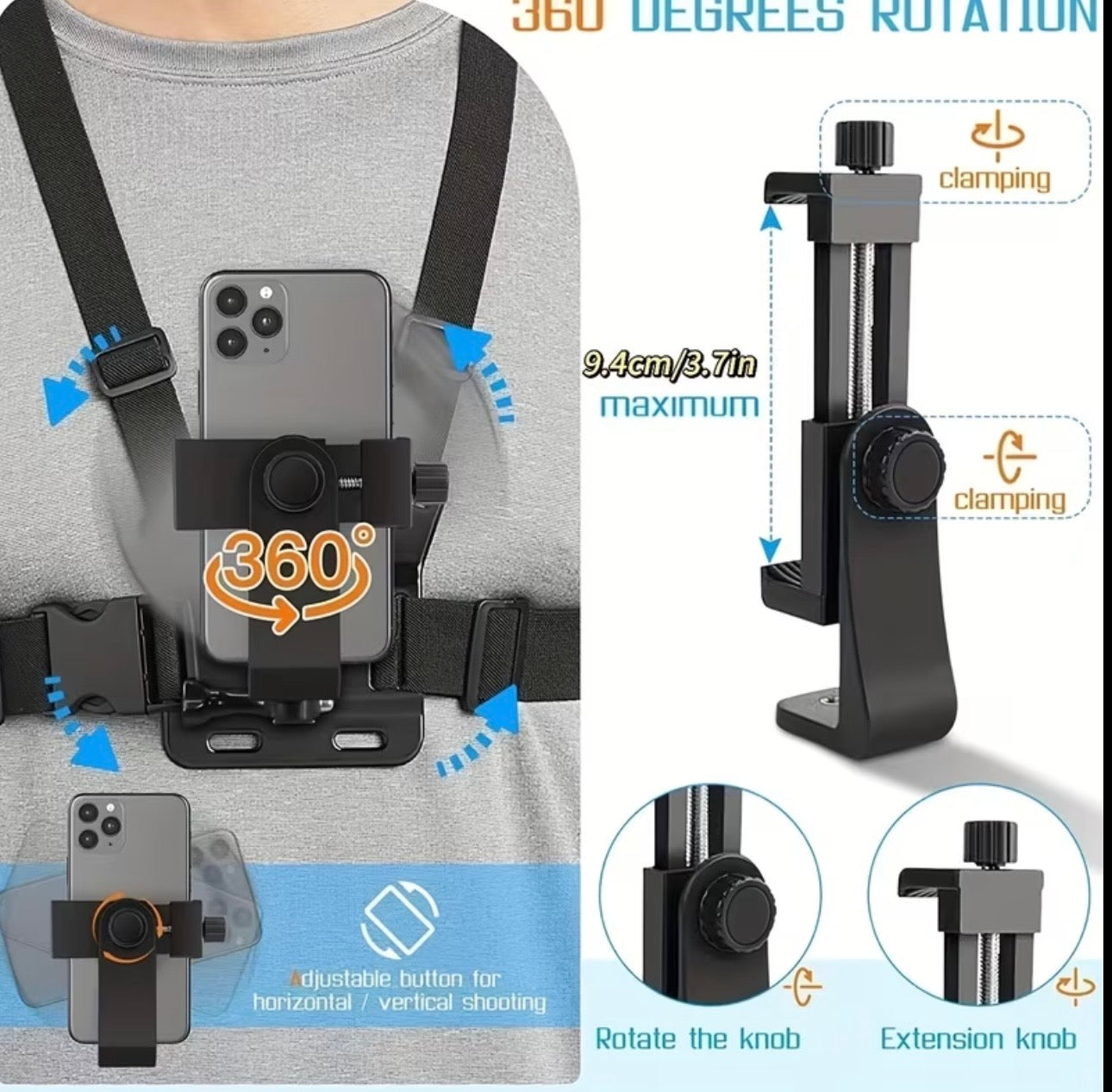 Borst Telefoonhouder – Handsfree Houder voor Scooter & Fiets