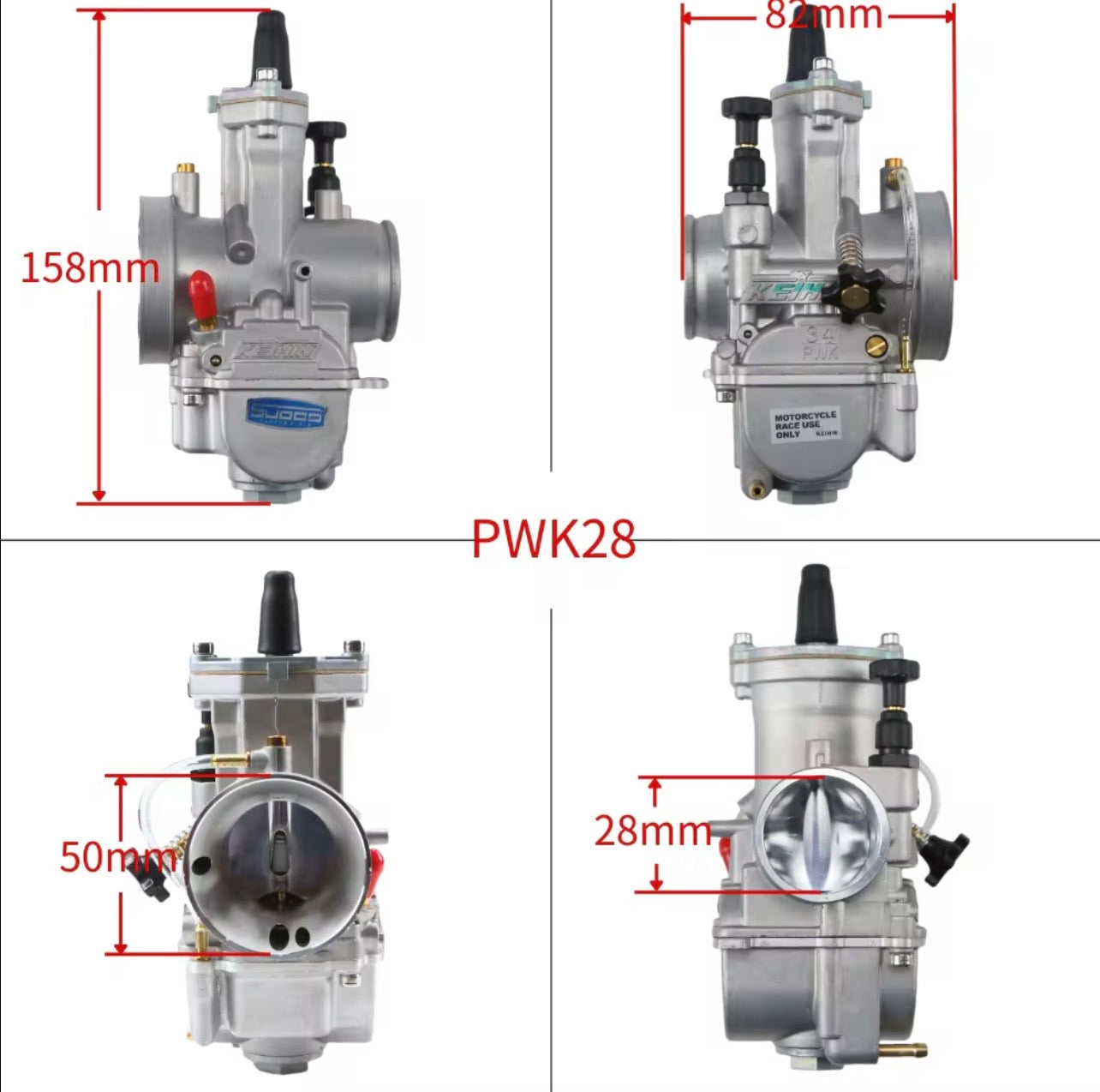 PWK Carburateur – 24MM / 26MM / 28MM / 30MM