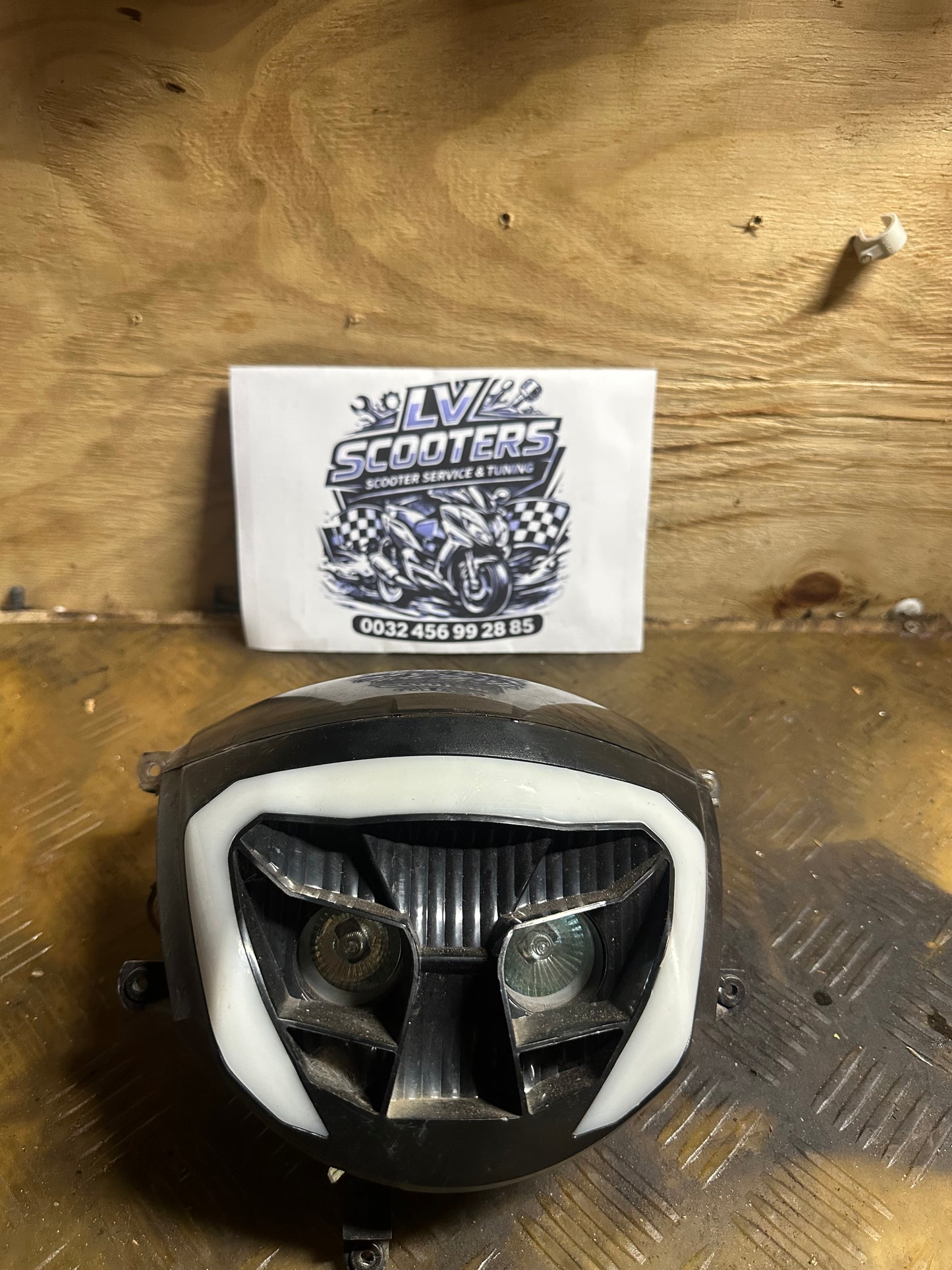 Piaggio zip blijkijker met tellerglas