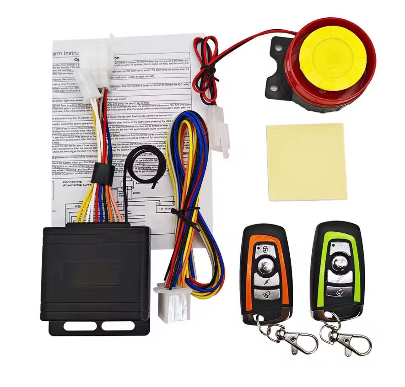 12V Motor / Scooter Alarm – Antidiefstal Trilalarm met Afstandsbediening