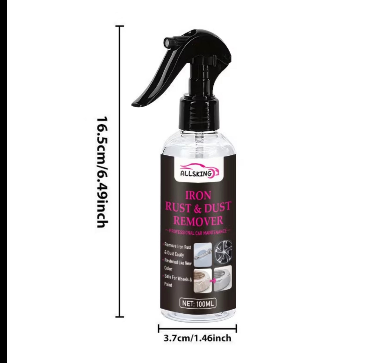 Scooter Velg Roestverwijderaar 100ml – Remstof & Vuil Reiniger