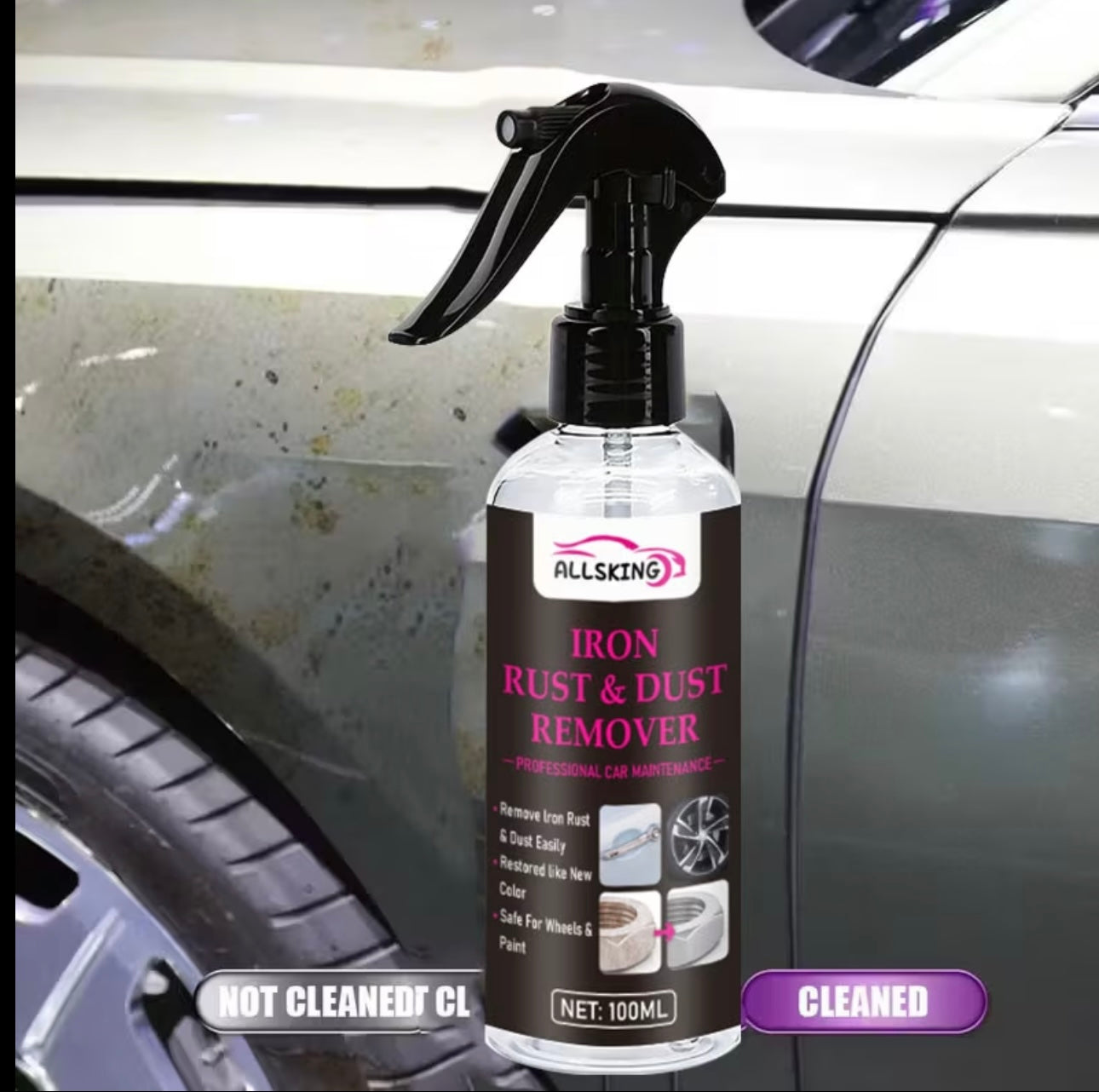 Scooter Velg Roestverwijderaar 100ml – Remstof & Vuil Reiniger